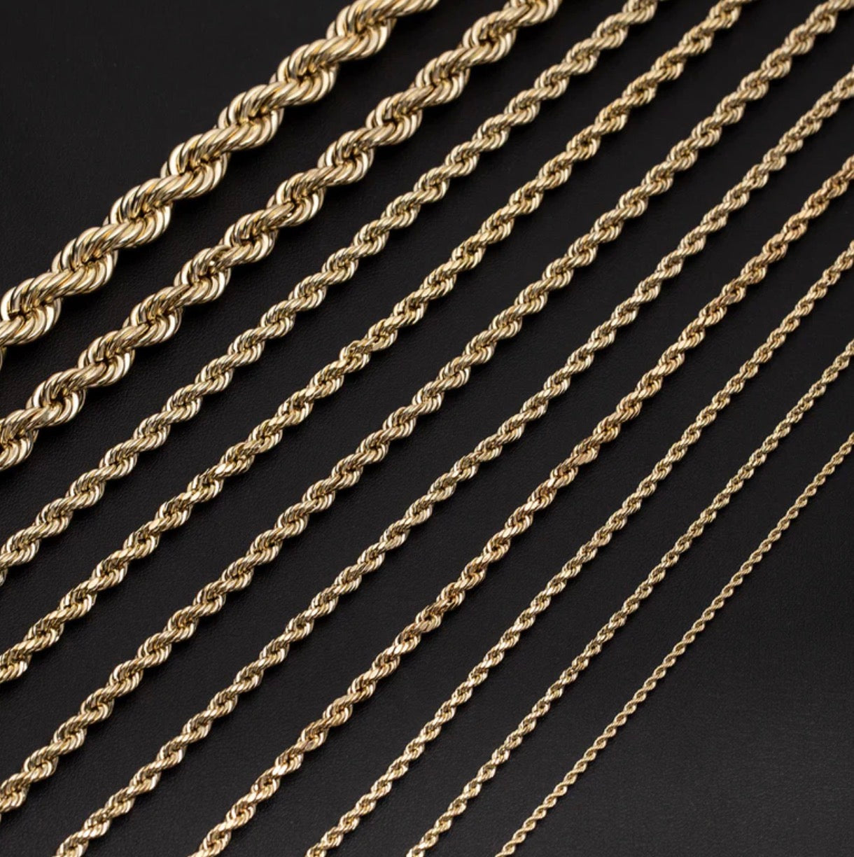 5mm-10mm 10K Rope Chains