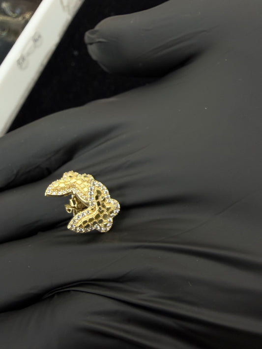 Butterfly Nuggets with Natural Diamonds