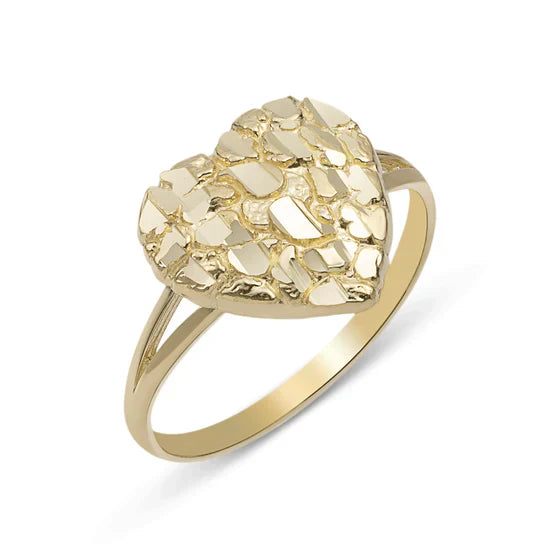 Heart Nugget Ring
