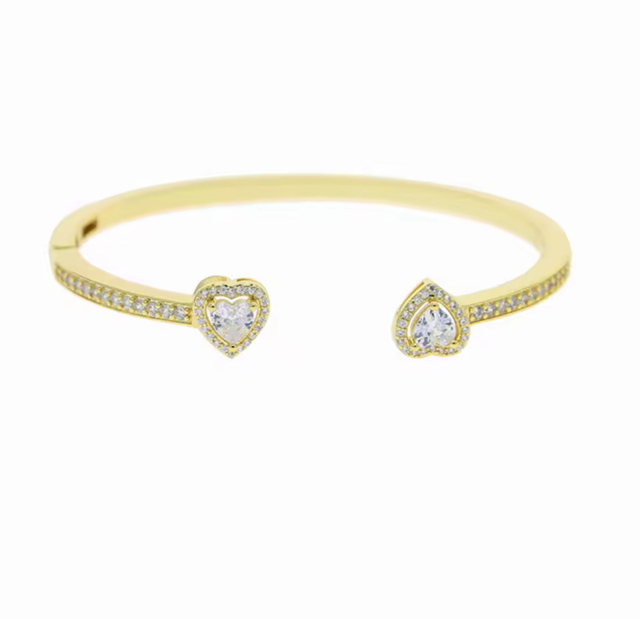 Twin Heart Luxe Bangle