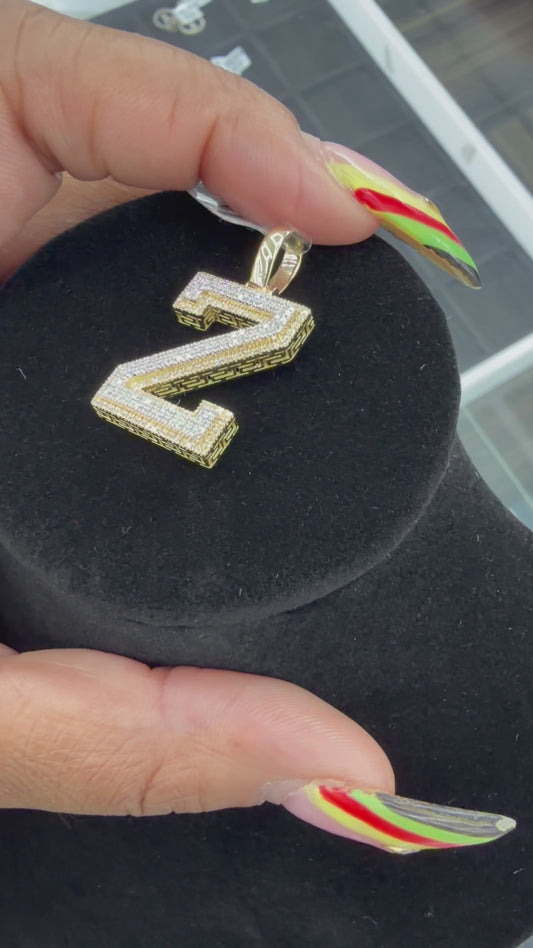 Outlined Letter Pendant