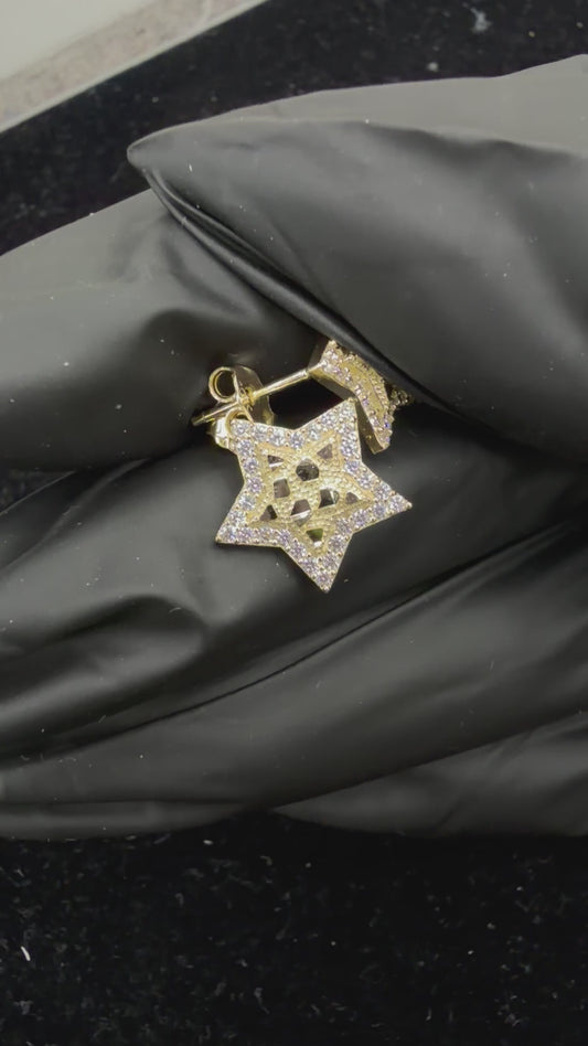 Star Nuggets with Natural Diamonds